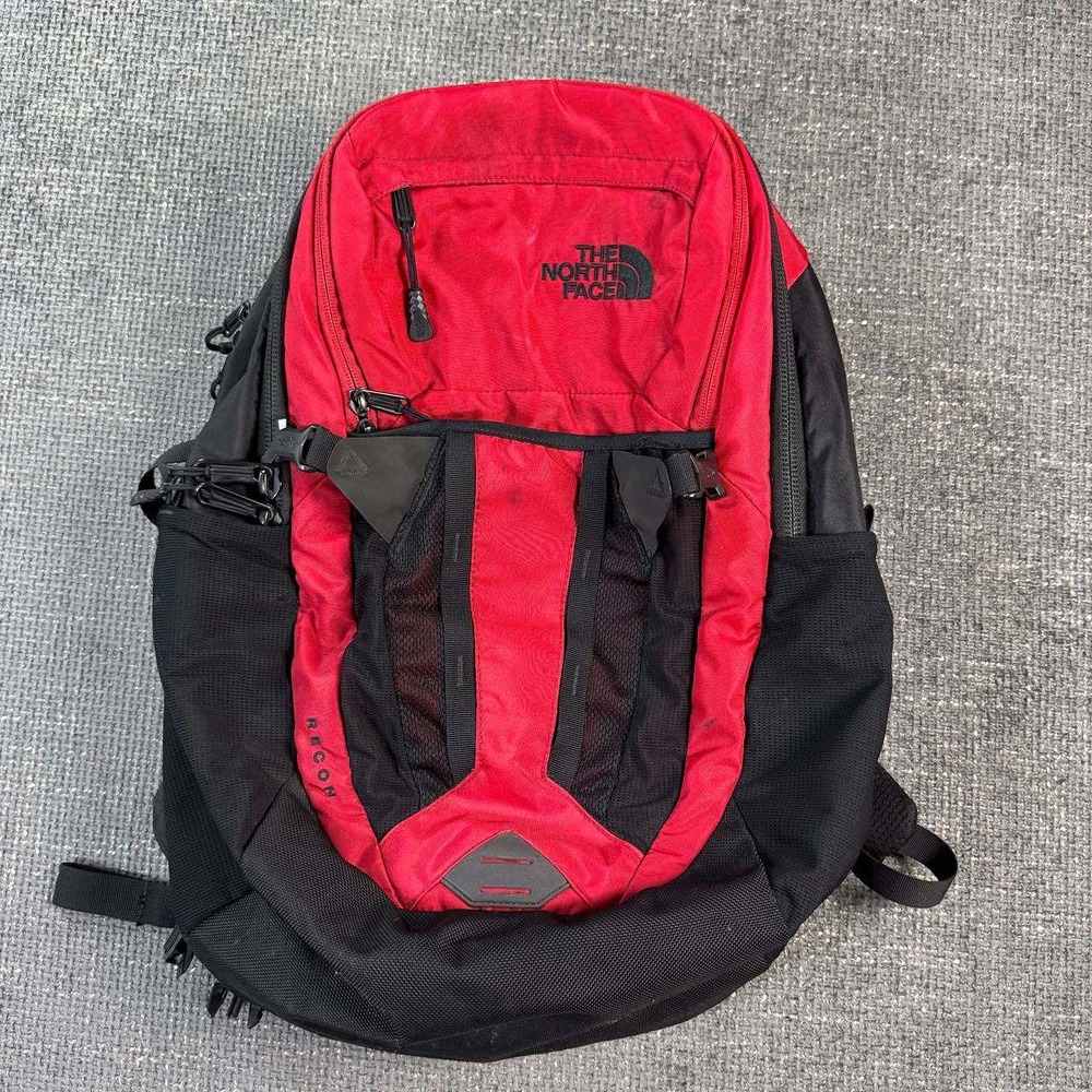 The North Face Recon Backpack Unisex Red Black Gorpcore Hiking Daypack
